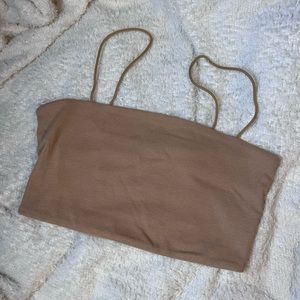 Beige crop top